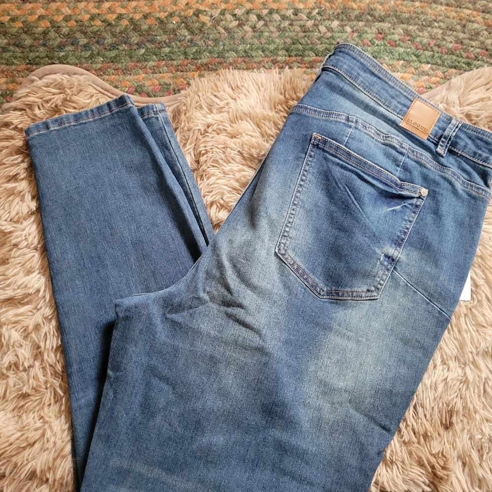Eloquii Women's Plus Size 22 Repreve High Rise Skinny Jeans NwtWaist: 43"Inse